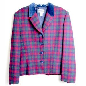 Pendleton classic plaid wool coat